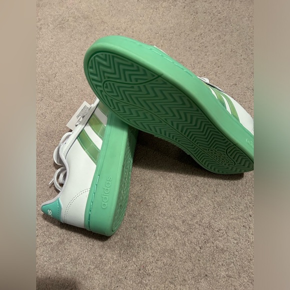 Adidas Grand Court Alphas - White/Green - Size 6.5 - Picture 3 of 5